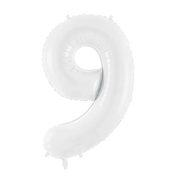 Folijski baloni brojevi 0-9, bijeli, 86 cm - Slika 11