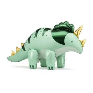 Folijski balon Triceratops, zeleni, 93x49 cm