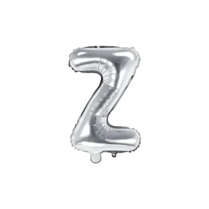 Folijski balon 35cm, slovo Z, silver