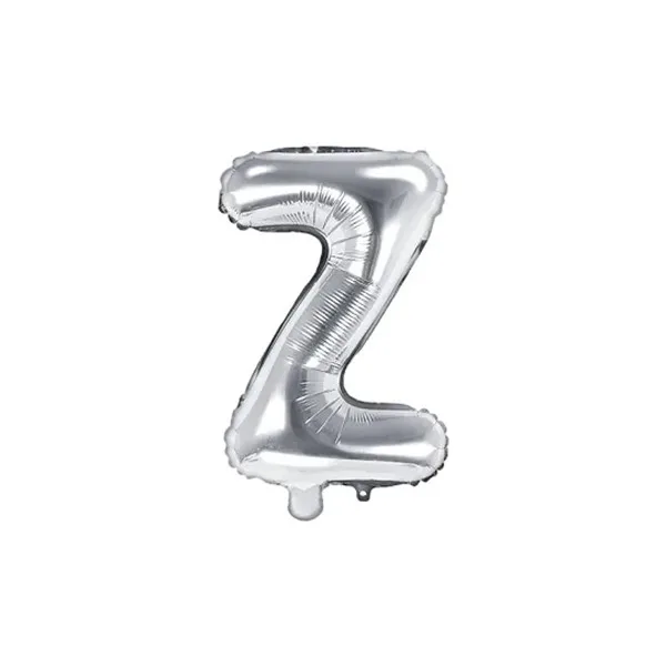 Folijski balon 35cm, slovo Z, silver