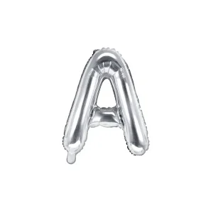 Folijski balon 35cm, slovo A, silver