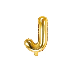 Folijski balon 35cm, slovo J, gold