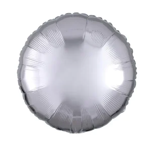 folija balon okrugli srebrni