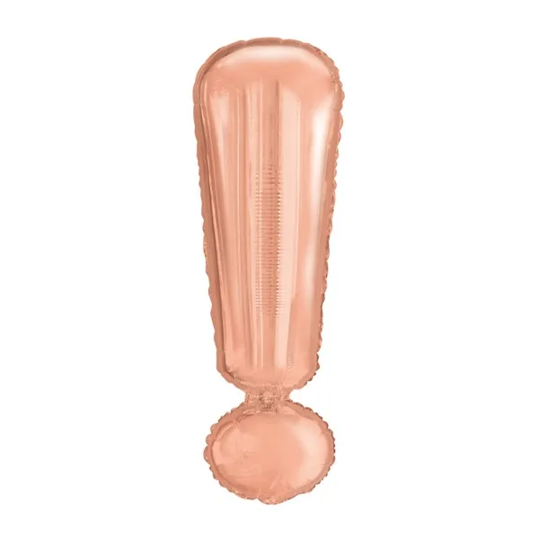 Folijski balon 80cm, znak !, rose gold