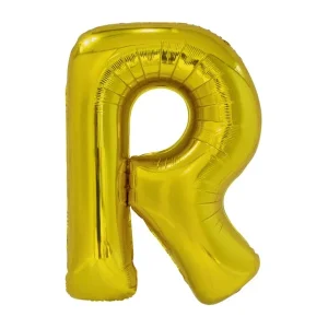 Folijski balon 80cm, slovo R, gold