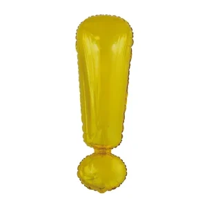 Folijski balon 80cm, znak !, gold