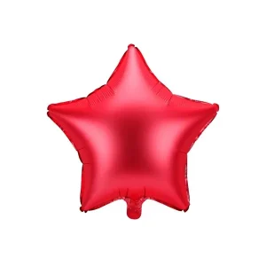 Folijski balon zvijezda, crveni, 48 cm