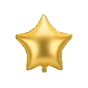 Folijski balon zvijezda, zlatni, 48 cm