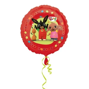 Folijski balon Bing, crveni, 43 cm