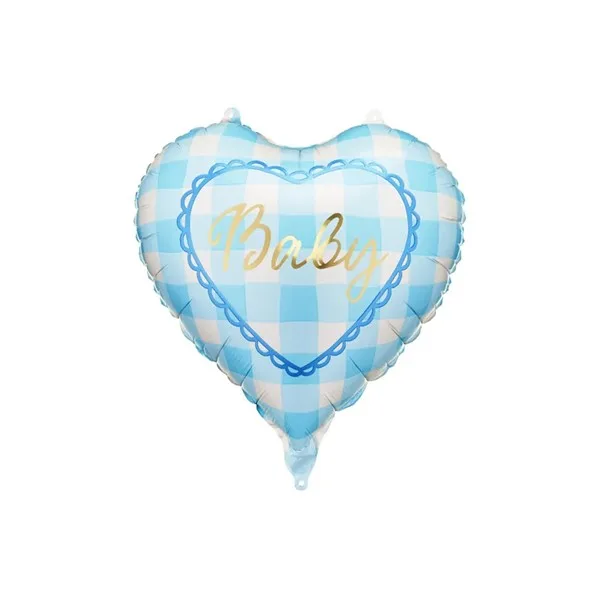 Folijski balon plavo srce, Baby, 35 cm