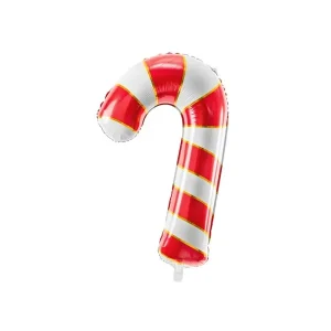 Folijski balon Candy cane, crveni, 50x82 cm