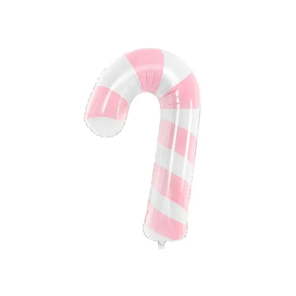 Folijski balon Candy cane, roza, 50x82 cm