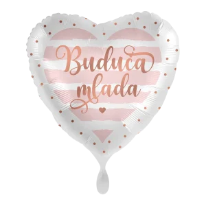 Folijski balon srce, Buduća mlada, 43 cm