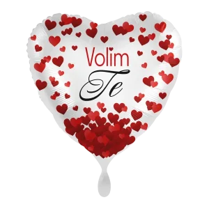 Folijski balon, Volim te, 43 cm, M