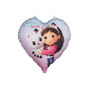 Folijski balon Gabby's Dollhouse srce, 35 cm
