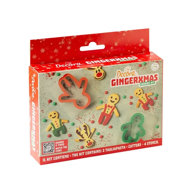 Božićni rezači za kekse i šablone, gingerman/sob