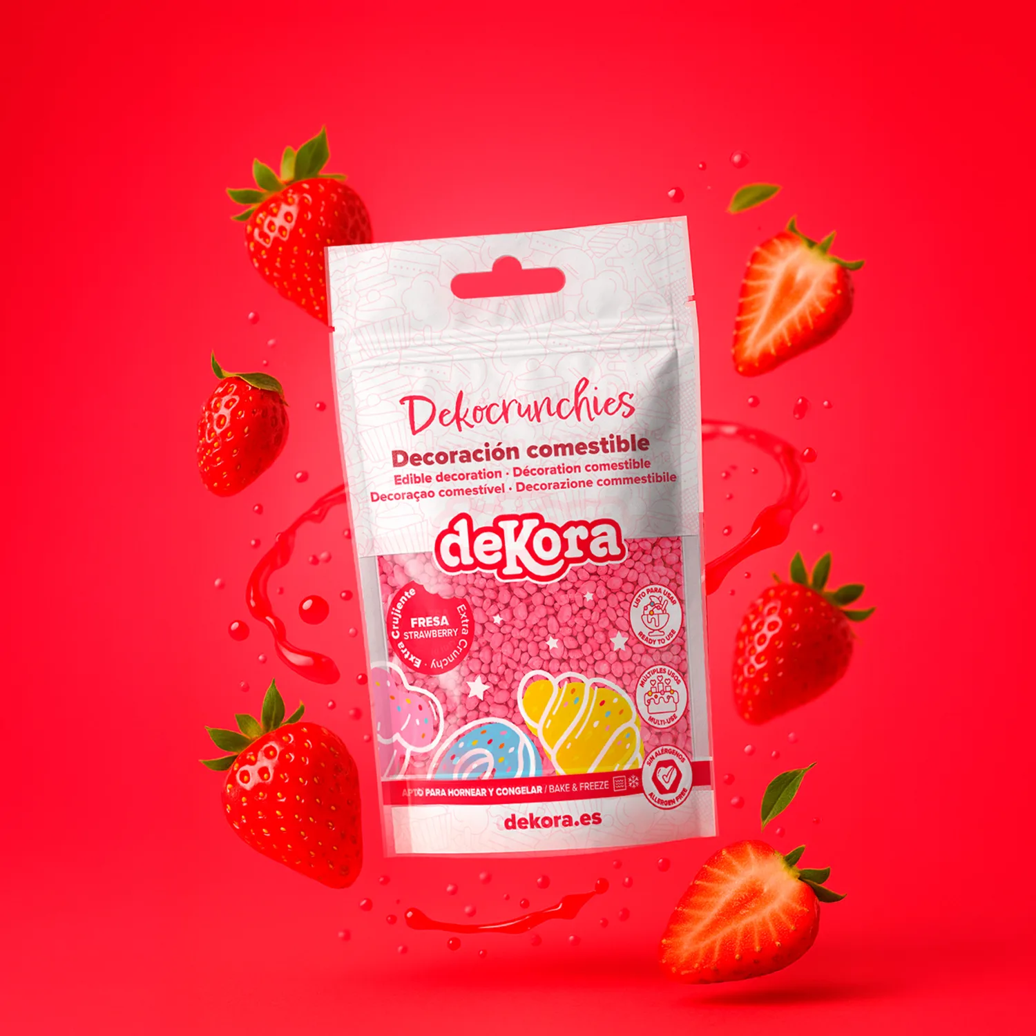 Dekocrunchies jagoda, 100 g - Slika 2