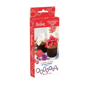 Izrezivači za fondant cvijeće | Božićna zvijezda, 8 kom