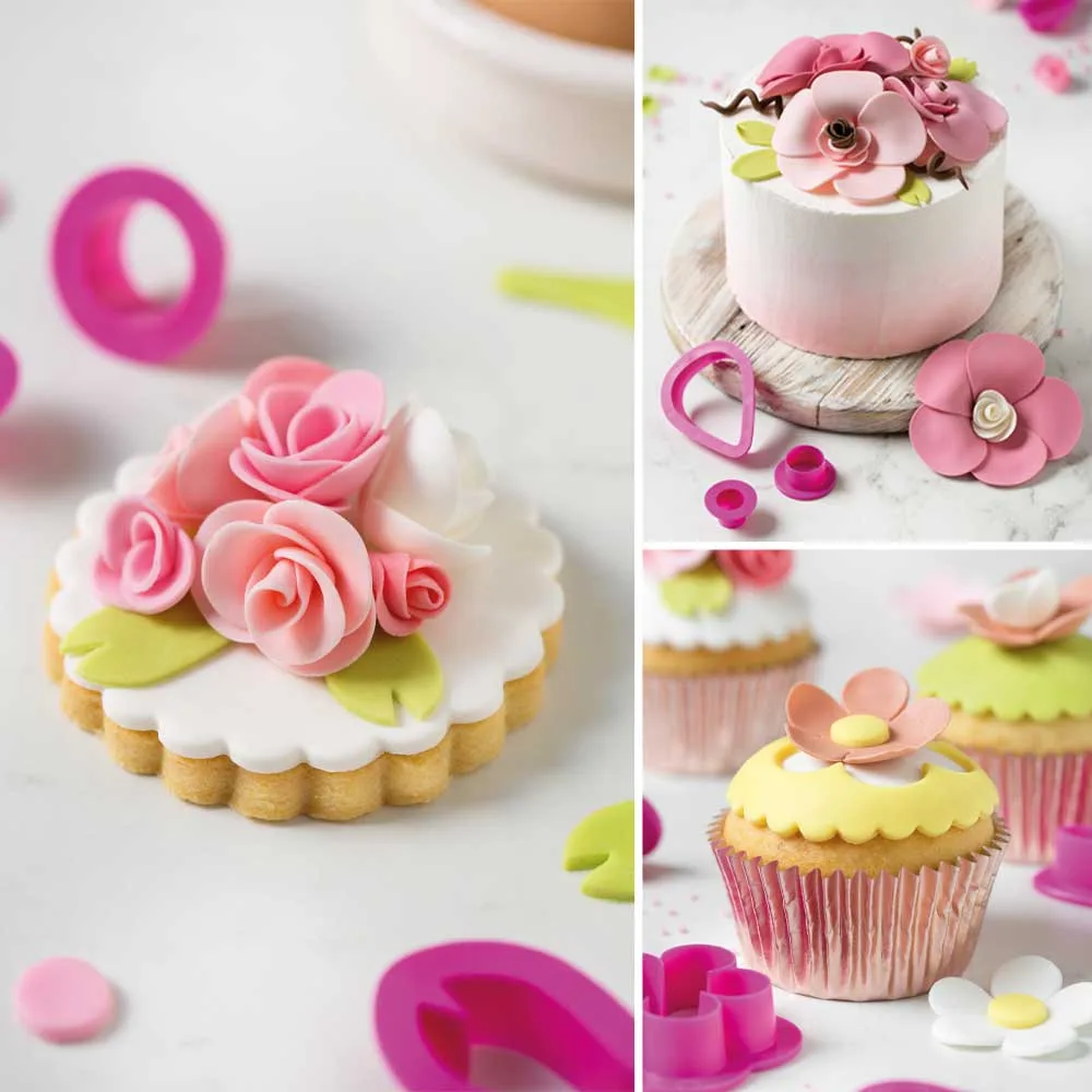 Izrezivači za fondant cvijeće | Spring mix, 8 kom - Slika 2