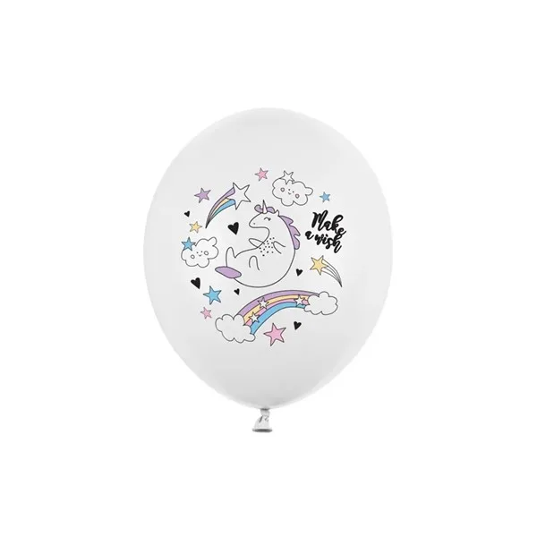 Baloni s motivima jednoroga 30 cm, 6 kom