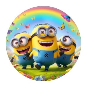 Jestiva pokrivka, okrugla, Minions