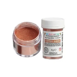 Sugarflair jestive šljokice, brončane, Copper, 4 g