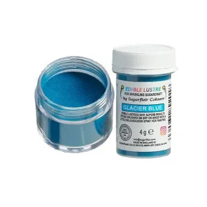 Sugarflair jestive šljokice, plave, Glacier Blue, 4 g