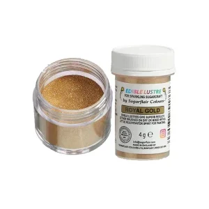 Sugarflair jestive šljokice, zlatne, Royal Gold, 4 g