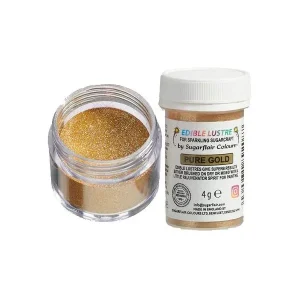Sugarflair jestive šljokice, zlatne, Pure Gold, 4 g