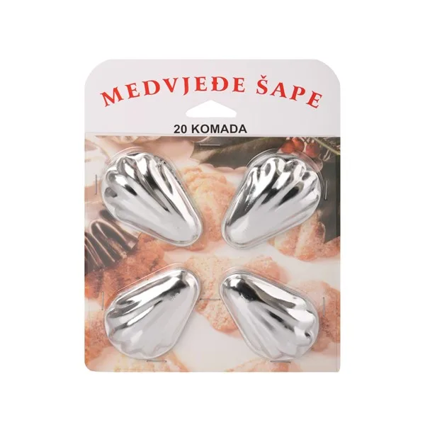 Kalupi za medvjeđe šapice, 20 kom