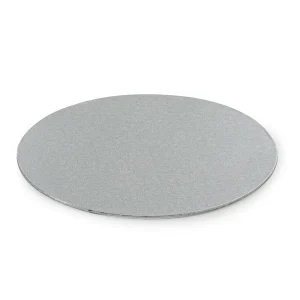 Kartonski podmetač za torte, srebrni, 25-32 cm