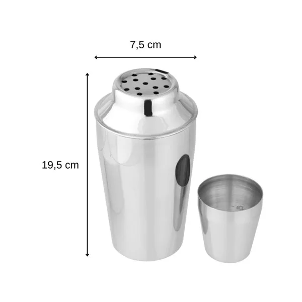 Shaker za koktele, 400 ml - Slika 2