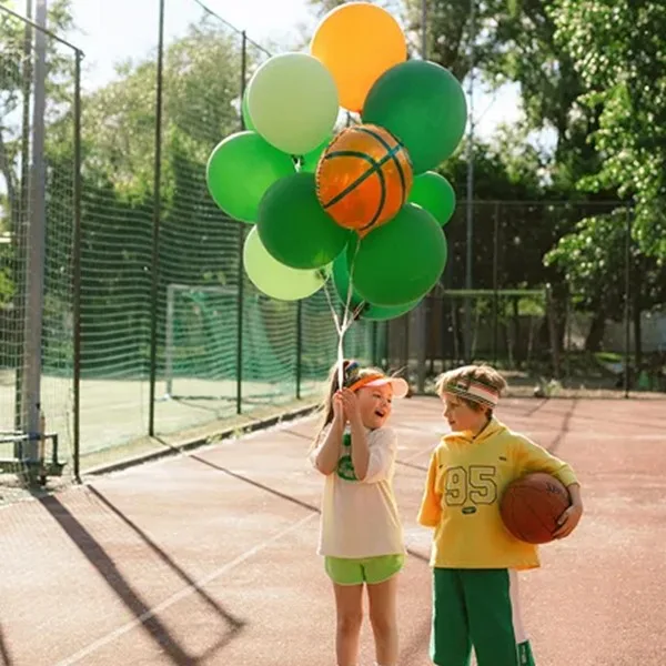 Folijski balon košarkaška lopta, 35 cm - Slika 2