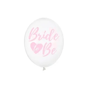 Crystal Clear baloni Bride to be, roza, 6 kom