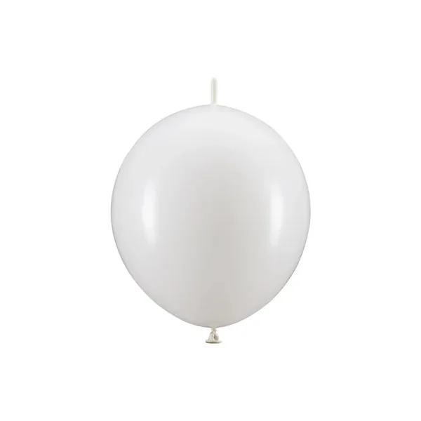 Bijeli lančani baloni 33 cm – 20 kom
