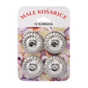 Kalupi za male košarice, 12 kom