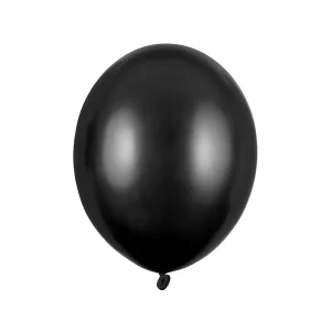 Metallic balon 27 cm, crni, Black, 100 kom