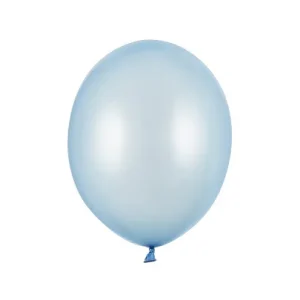 Metallic balon 27 cm, plavi, Baby Blue, 100 kom