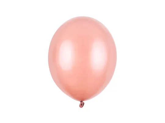 Metallic balon 27 cm, zlatni, Rose Gold, 100 kom
