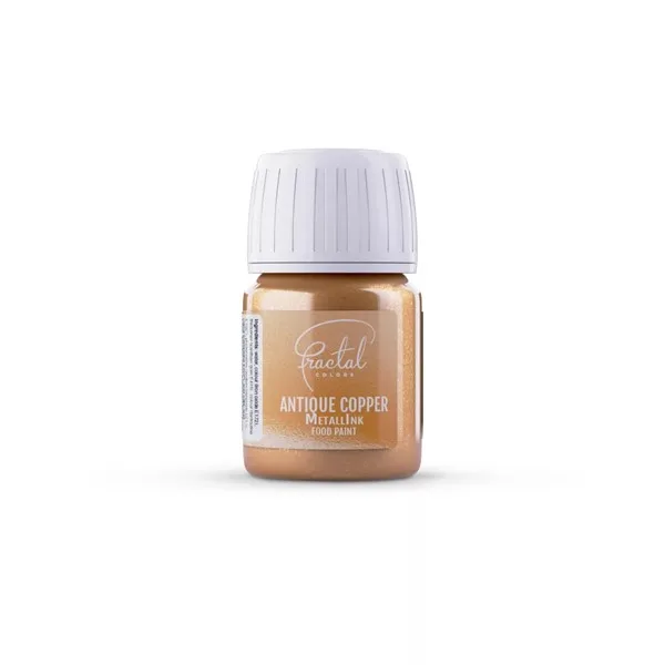 Metalik boja za kolače, Antique Copper, 30 ml - Slika 3