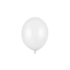 Metallic balon 27 cm, bijeli, Pure White, 50 kom