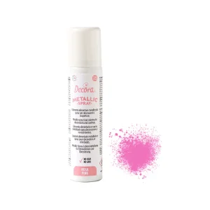 Metalic sprej za slastice, ružičasti, 75 ml