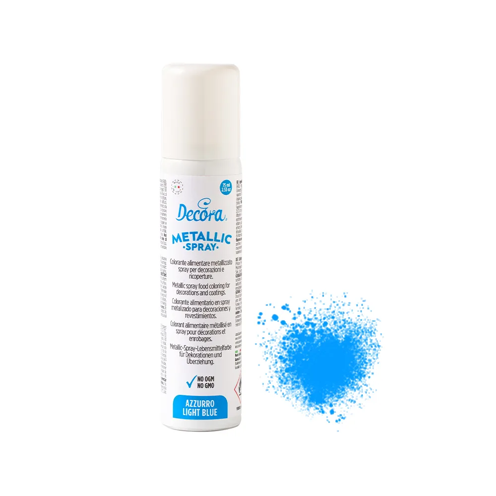 Metalic sprej za slastice, plavi, 75 ml