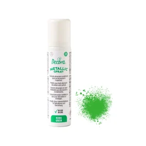 Metalic sprej za slastice, zeleni, 75 ml