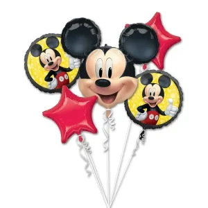 Buket folijskih balona Mickey Mouse, 5 kom