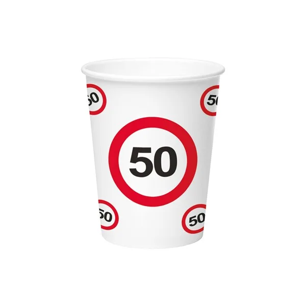 Party čaša prometni znak 50, 250 ml