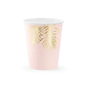 Party čaša roza s uzorkom, 220 ml