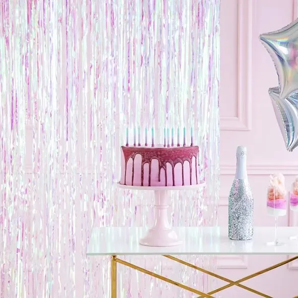 Party zavjesa s resicama, iridescent, 250 cm - Slika 2
