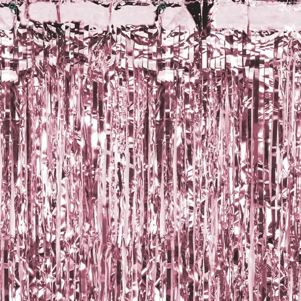 Party zavjesa s resicama, rose gold, 250 cm