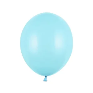 Pastelni balon 27 cm, plavi, Light Blue, 100 kom